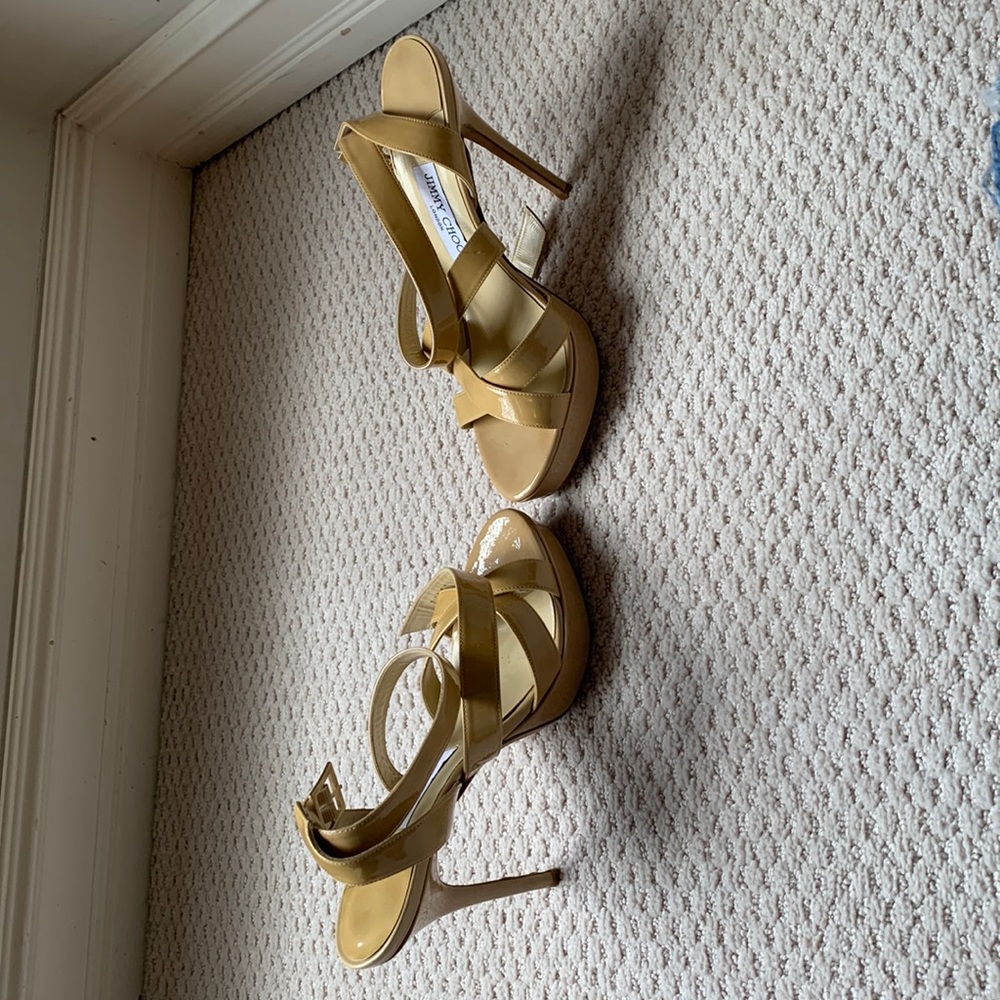 Jimmy Choo Nude Strappy Shoes
